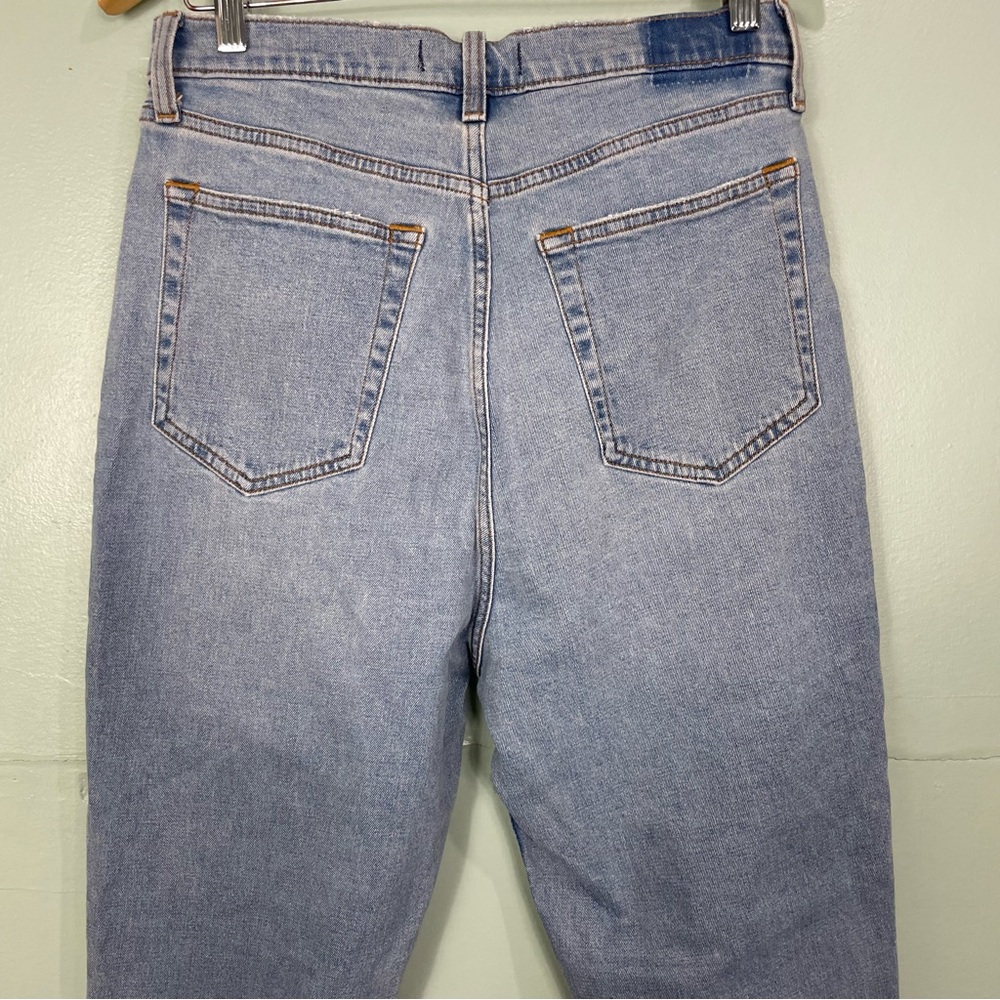 Abercrombie and Fitch The 90's Slim Straight Ultra High Rise Curve Love Blue - Picture 8 of 10